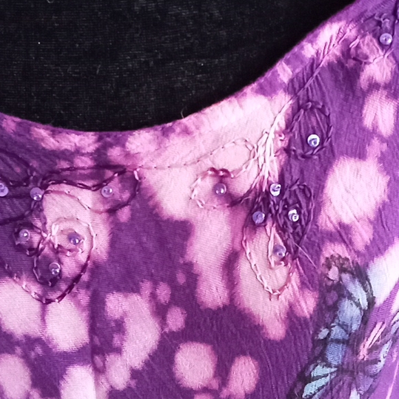 Ladies Multicolor Lightweight Dress - Picture 2 of 5